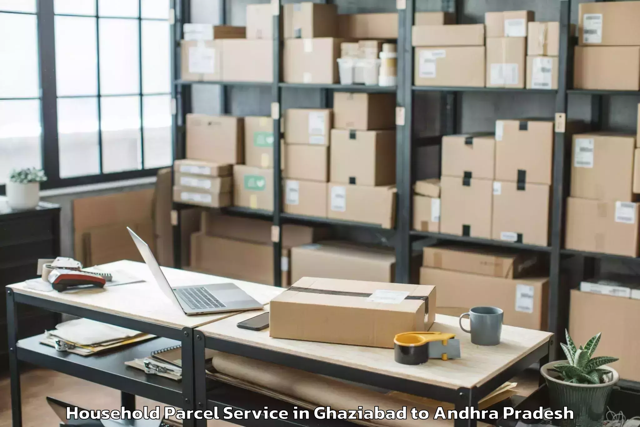 Professional Ghaziabad to Gudlavalleru Household Parcel